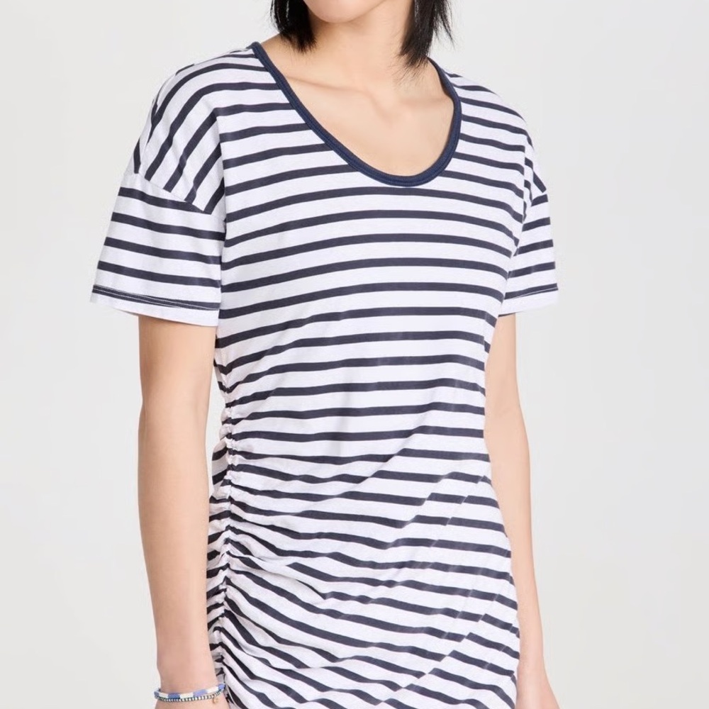Sundry Black and White Sheath Dress with Raglan Sleeves